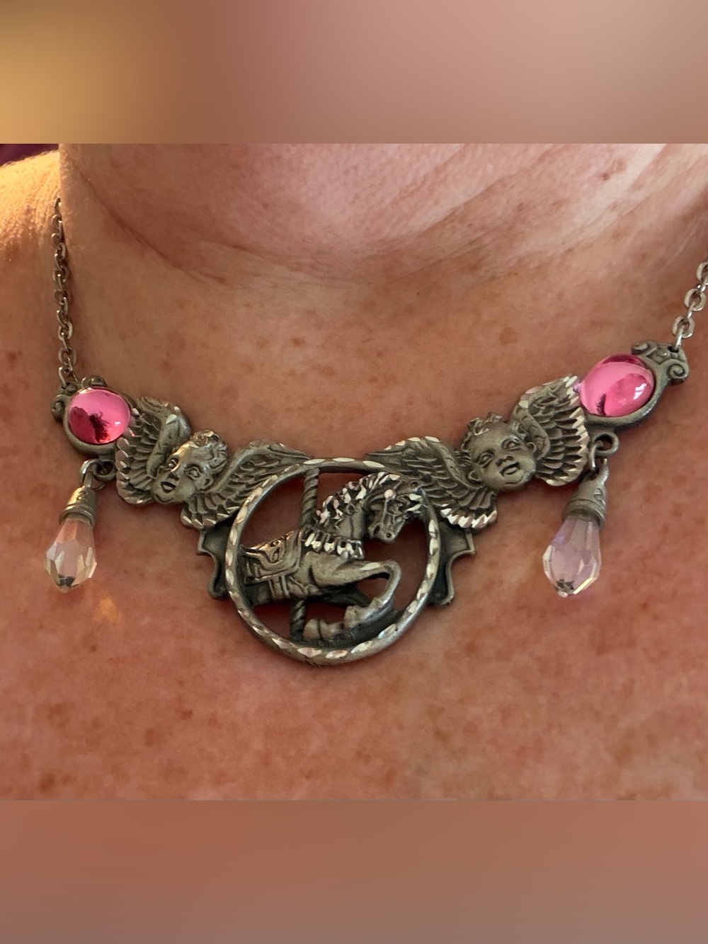 Vintage “Fable” Statement Premium Bib Necklace Renaissance- Faire /Fantasy